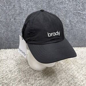 Brady black adjustable 6 panel Hat Cap mens women's unisex